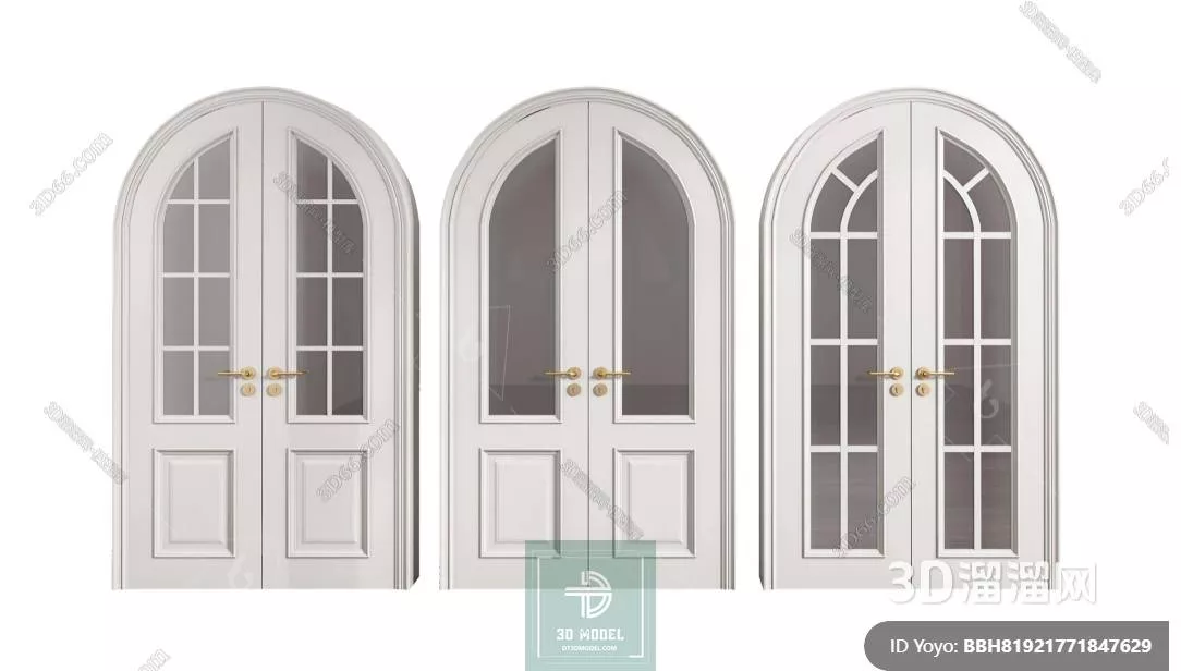 NEO CLASSIC DOOR - SKETCHUP 3D MODEL - VRAY OR ENSCAPE - ID17042