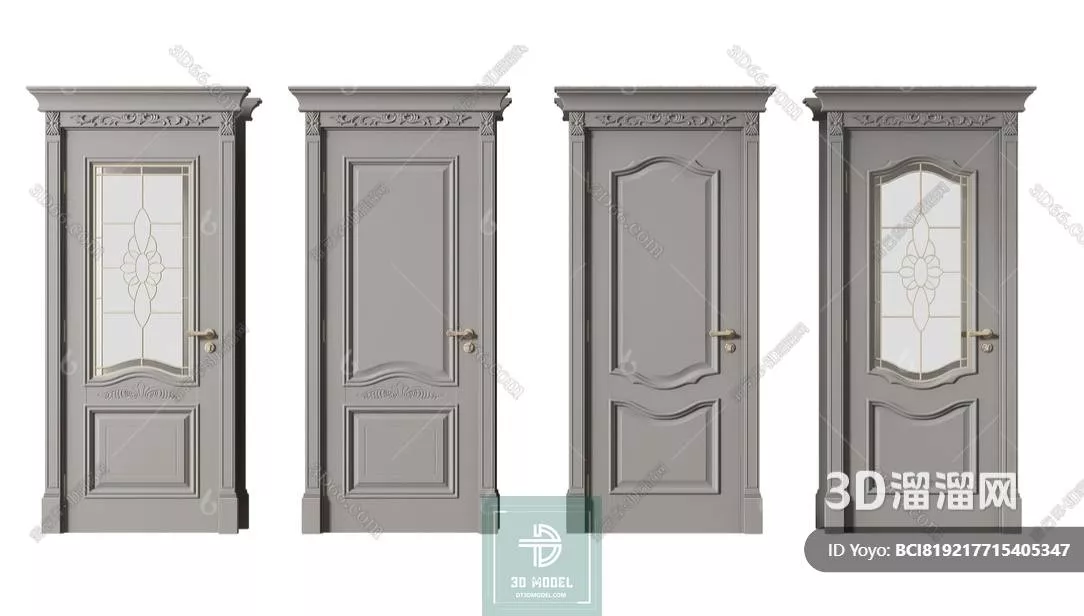 NEO CLASSIC DOOR - SKETCHUP 3D MODEL - VRAY OR ENSCAPE - ID17052