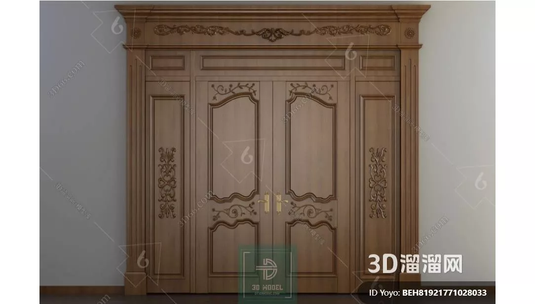 NEO CLASSIC DOOR - SKETCHUP 3D MODEL - VRAY OR ENSCAPE - ID17064
