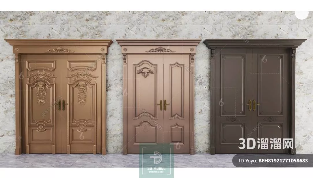 NEO CLASSIC DOOR - SKETCHUP 3D MODEL - VRAY OR ENSCAPE - ID17069