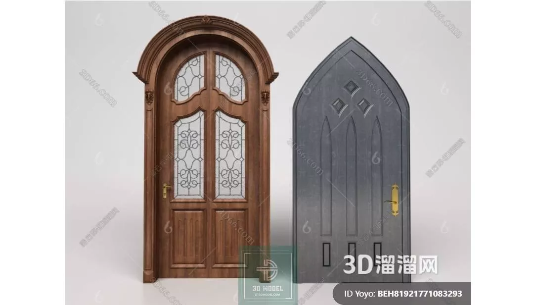 NEO CLASSIC DOOR - SKETCHUP 3D MODEL - VRAY OR ENSCAPE - ID17073