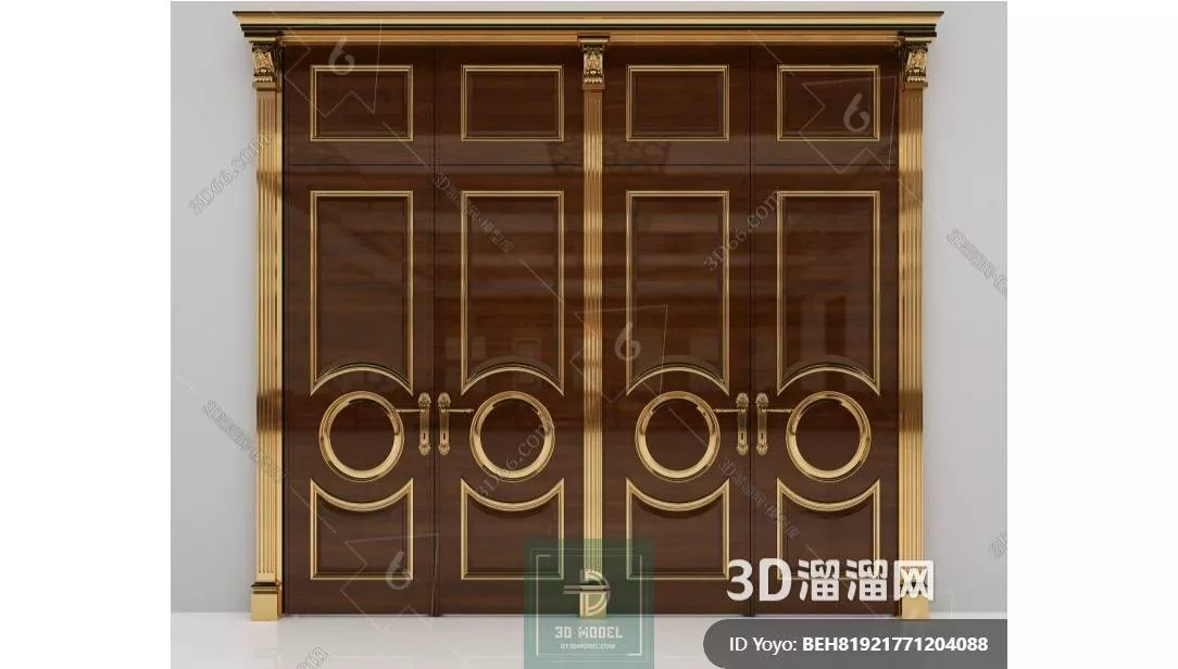 NEO CLASSIC DOOR - SKETCHUP 3D MODEL - VRAY OR ENSCAPE - ID17079