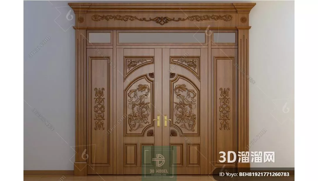 NEO CLASSIC DOOR - SKETCHUP 3D MODEL - VRAY OR ENSCAPE - ID17082