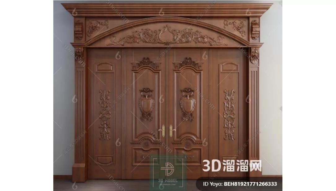 NEO CLASSIC DOOR - SKETCHUP 3D MODEL - VRAY OR ENSCAPE - ID17083