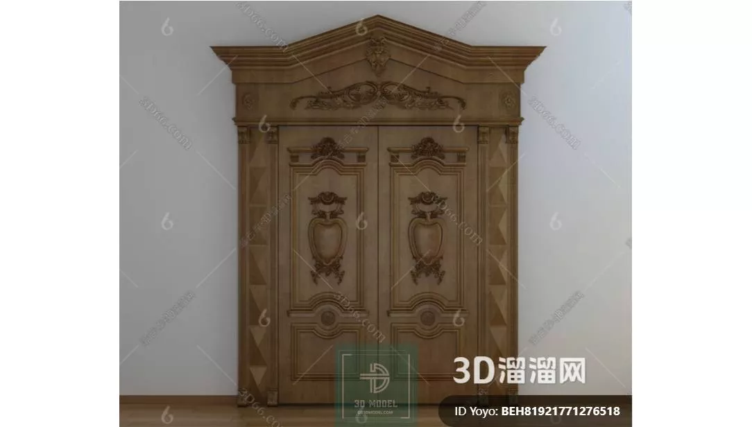 NEO CLASSIC DOOR - SKETCHUP 3D MODEL - VRAY OR ENSCAPE - ID17084
