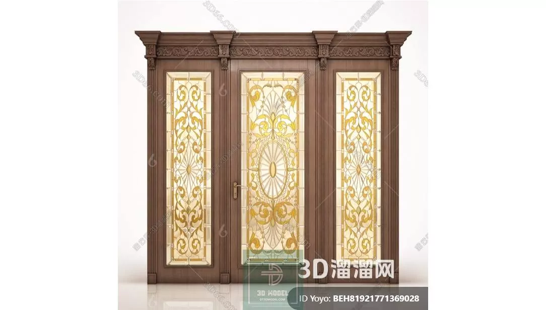 NEO CLASSIC DOOR - SKETCHUP 3D MODEL - VRAY OR ENSCAPE - ID17090