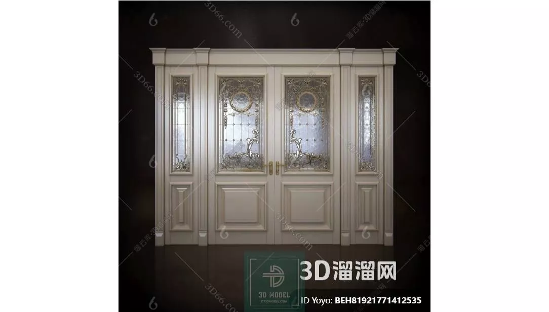 NEO CLASSIC DOOR - SKETCHUP 3D MODEL - VRAY OR ENSCAPE - ID17092