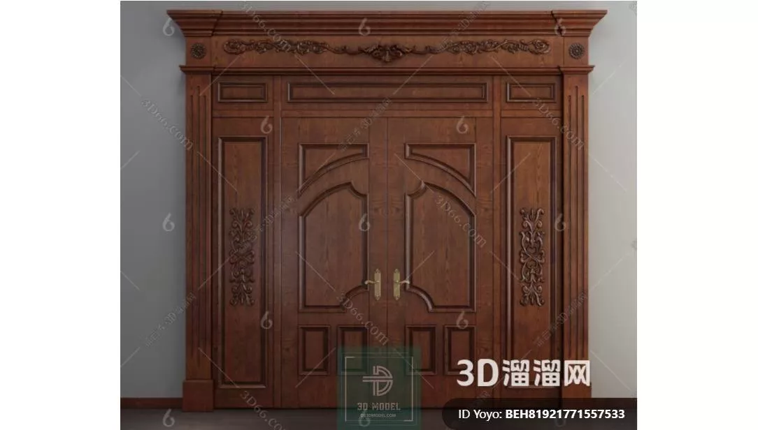 NEO CLASSIC DOOR - SKETCHUP 3D MODEL - VRAY OR ENSCAPE - ID17113