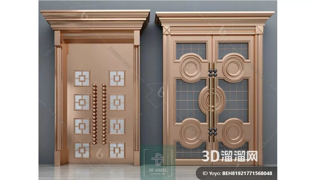 NEO CLASSIC DOOR - SKETCHUP 3D MODEL - VRAY OR ENSCAPE - ID17116