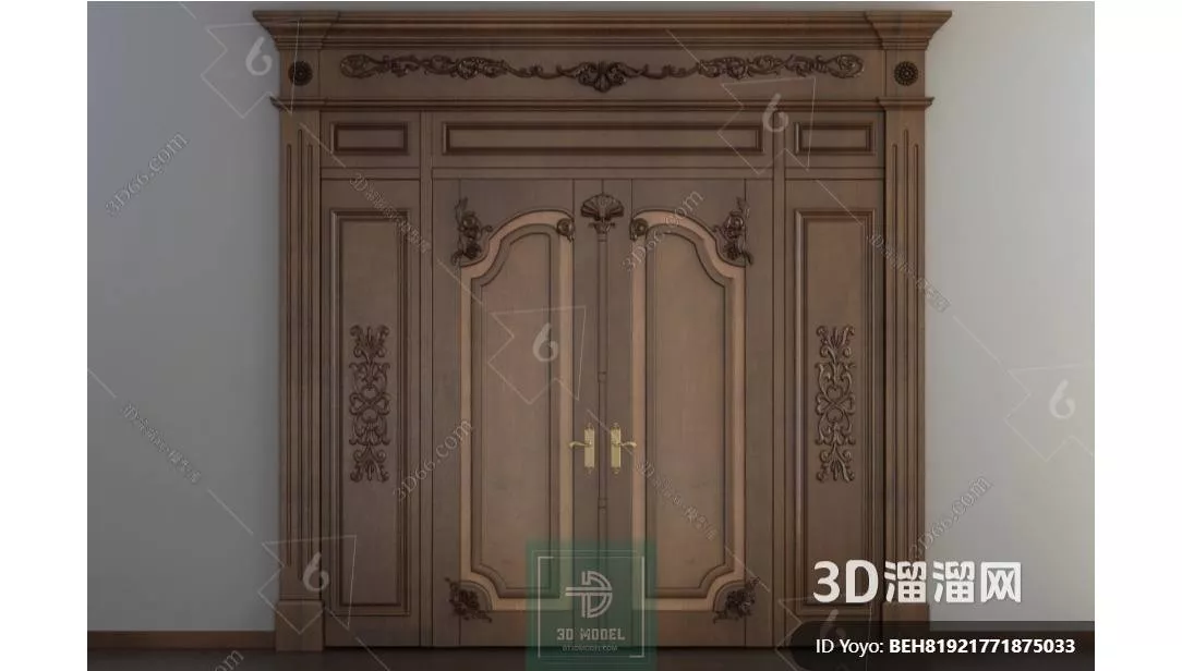 NEO CLASSIC DOOR - SKETCHUP 3D MODEL - VRAY OR ENSCAPE - ID17140