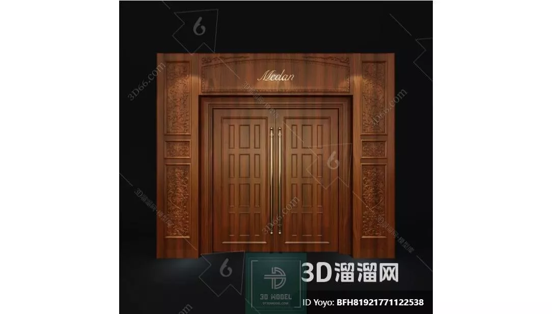 NEO CLASSIC DOOR - SKETCHUP 3D MODEL - VRAY OR ENSCAPE - ID17151