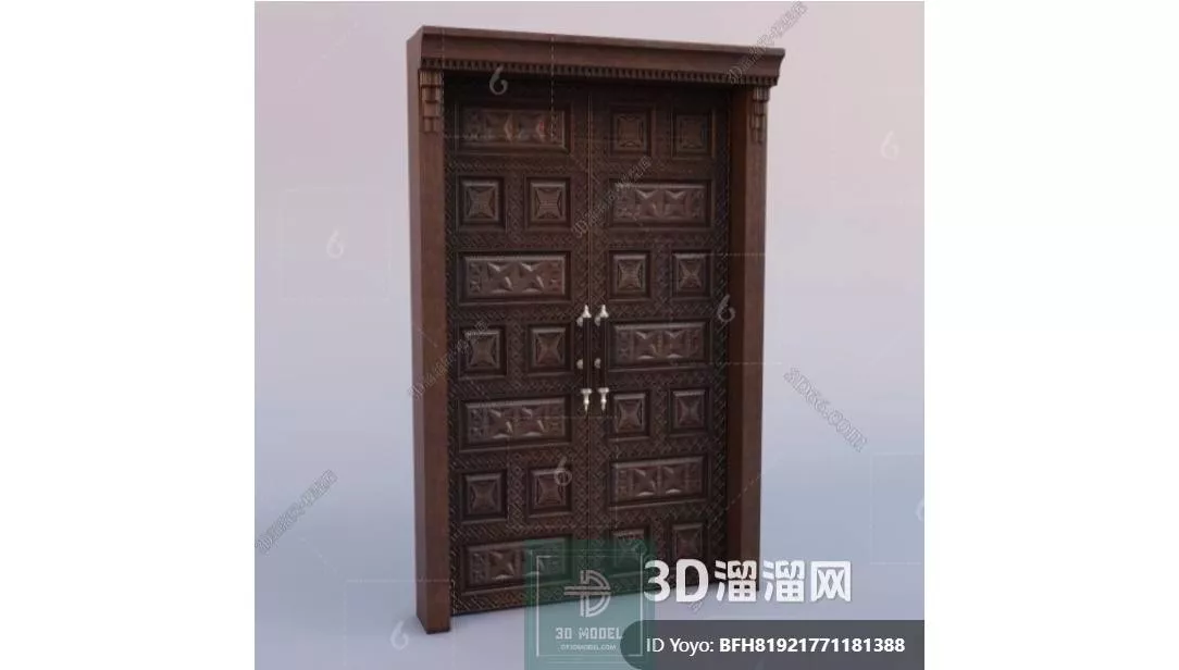 NEO CLASSIC DOOR - SKETCHUP 3D MODEL - VRAY OR ENSCAPE - ID17155