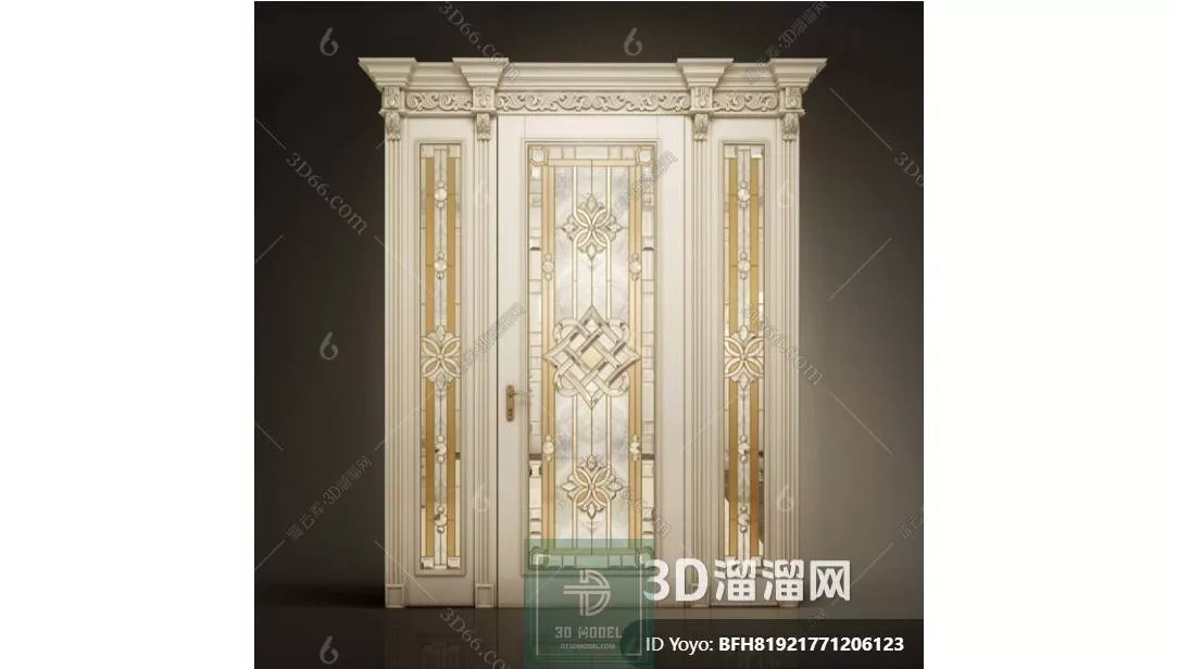 NEO CLASSIC DOOR - SKETCHUP 3D MODEL - VRAY OR ENSCAPE - ID17156