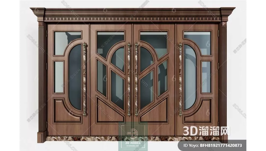 NEO CLASSIC DOOR - SKETCHUP 3D MODEL - VRAY OR ENSCAPE - ID17158