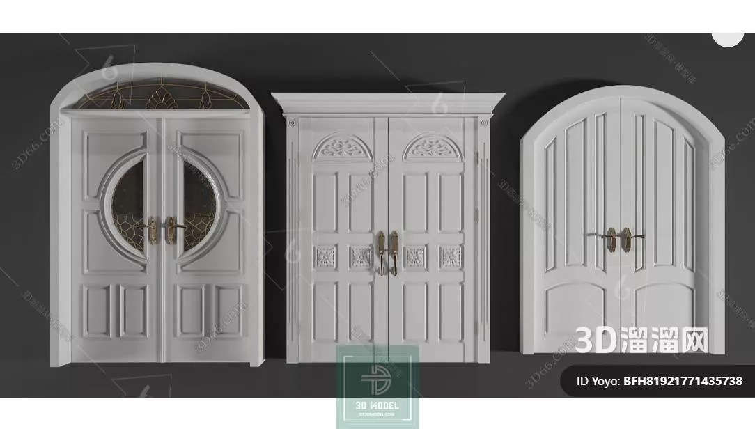 NEO CLASSIC DOOR - SKETCHUP 3D MODEL - VRAY OR ENSCAPE - ID17159