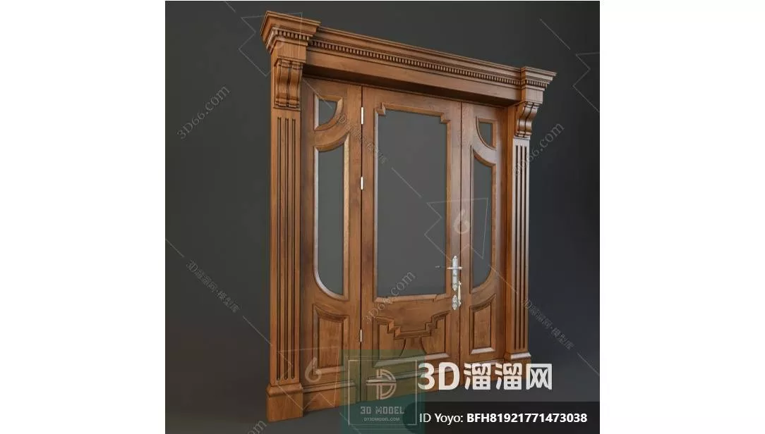 NEO CLASSIC DOOR - SKETCHUP 3D MODEL - VRAY OR ENSCAPE - ID17161