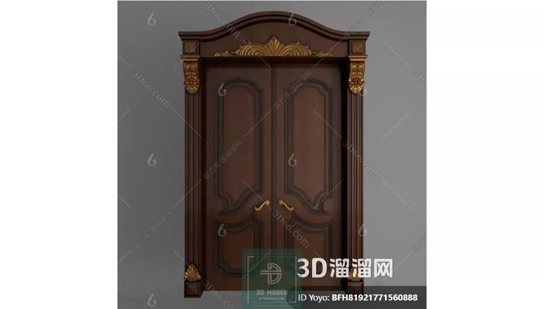NEO CLASSIC DOOR - SKETCHUP 3D MODEL - VRAY OR ENSCAPE - ID17162
