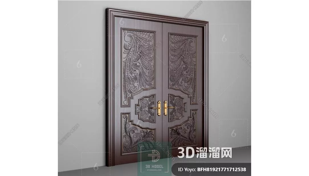 NEO CLASSIC DOOR - SKETCHUP 3D MODEL - VRAY OR ENSCAPE - ID17165