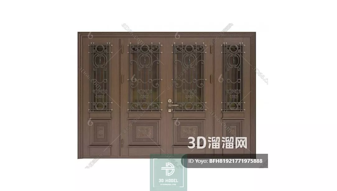 NEO CLASSIC DOOR - SKETCHUP 3D MODEL - VRAY OR ENSCAPE - ID17170