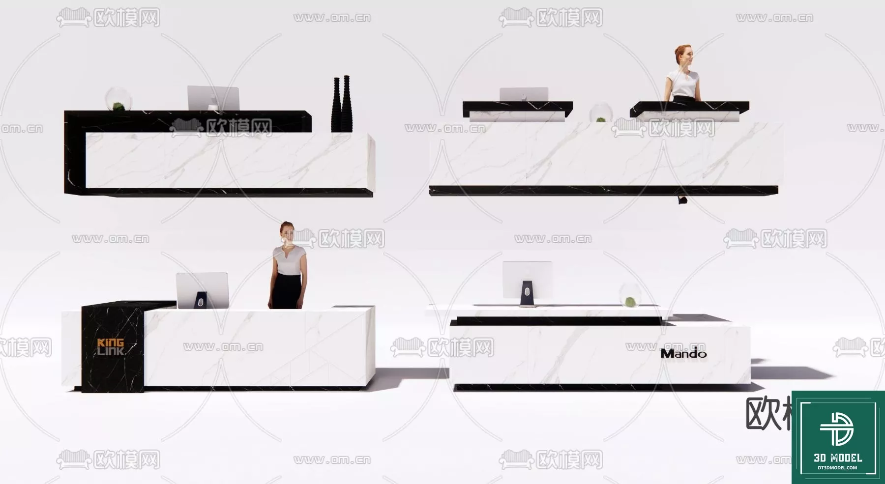 NEO CLASSIC RECEPTION - SKETCHUP 3D MODEL - VRAY OR ENSCAPE - ID17215