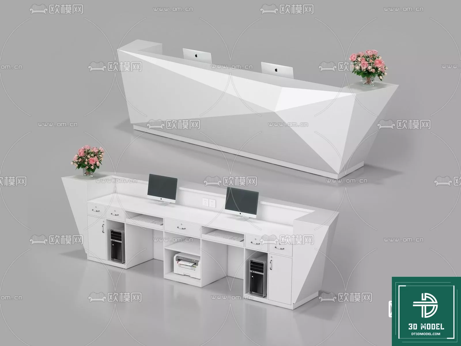 NEO CLASSIC RECEPTION - SKETCHUP 3D MODEL - VRAY OR ENSCAPE - ID17238