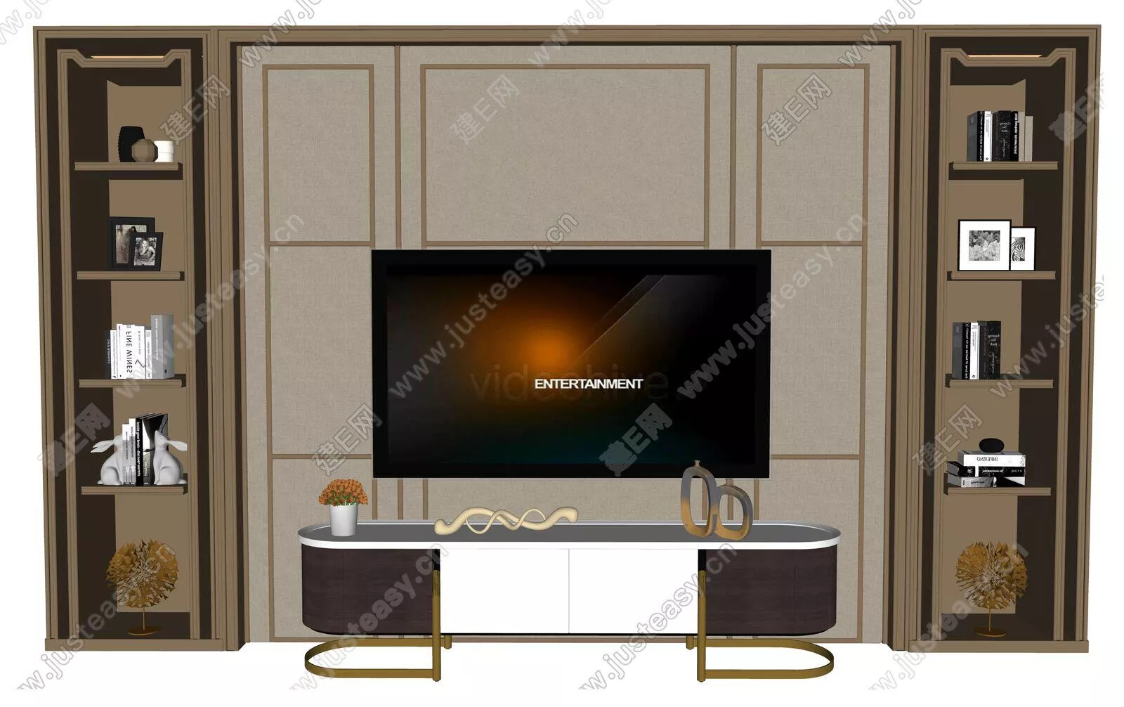 NEO CLASSIC TV CABINET - SKETCHUP 3D MODEL - ENSCAPE - 106381487