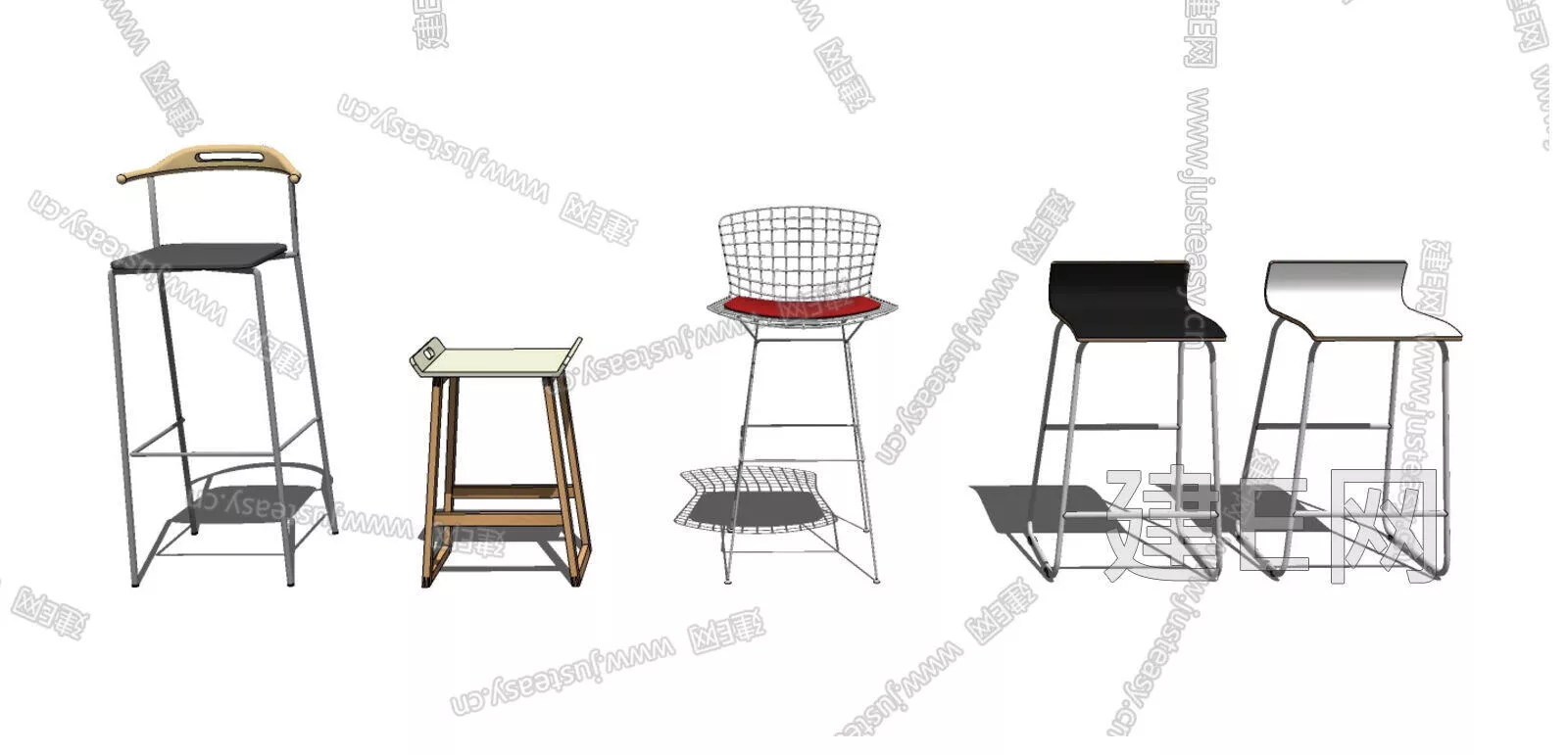 NORDIC BAR CHAIR - SKETCHUP 3D MODEL - ENSCAPE - 111165765