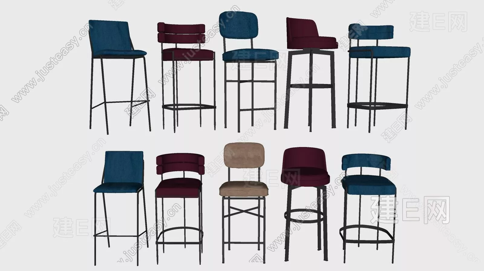 NORDIC BAR CHAIR - SKETCHUP 3D MODEL - ENSCAPE - 112476468