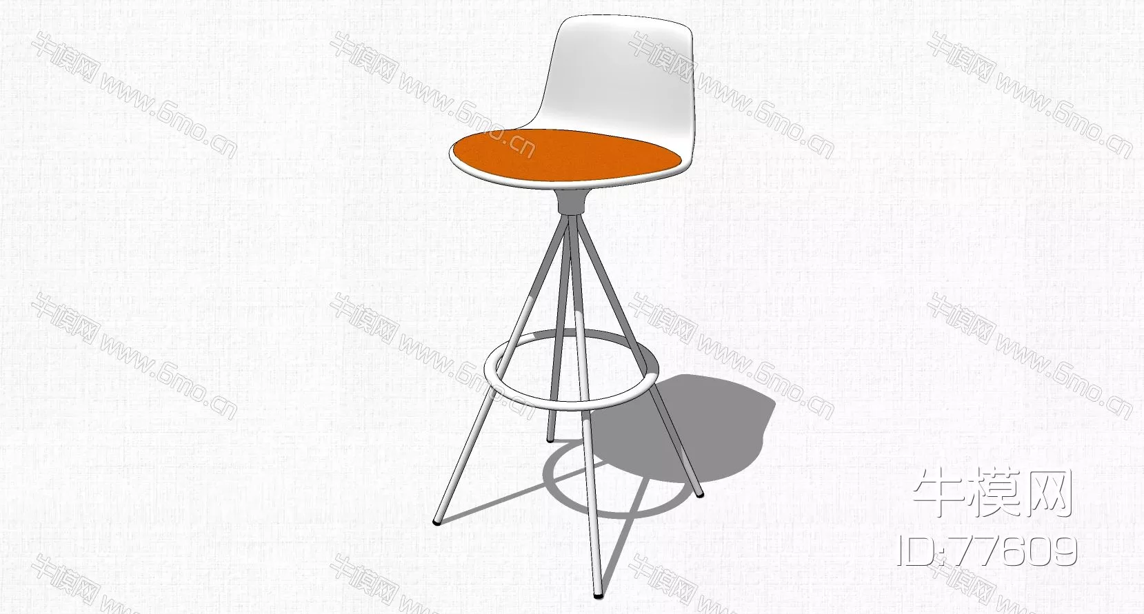 NORDIC BAR CHAIR - SKETCHUP 3D MODEL - ENSCAPE - 77609