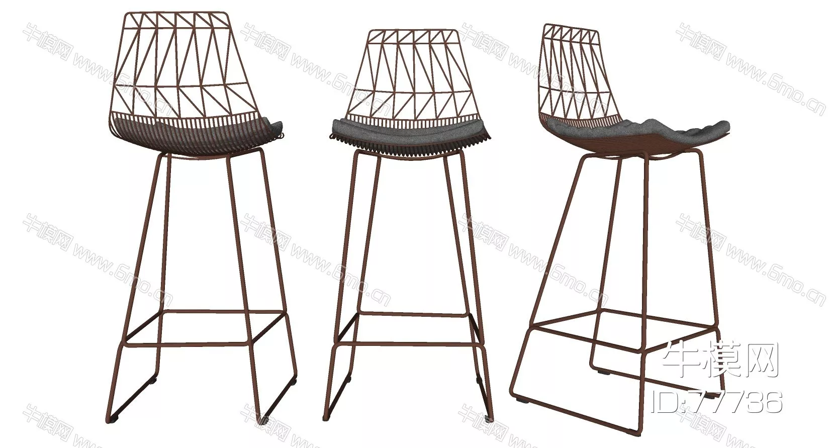 NORDIC BAR CHAIR - SKETCHUP 3D MODEL - ENSCAPE - 77736