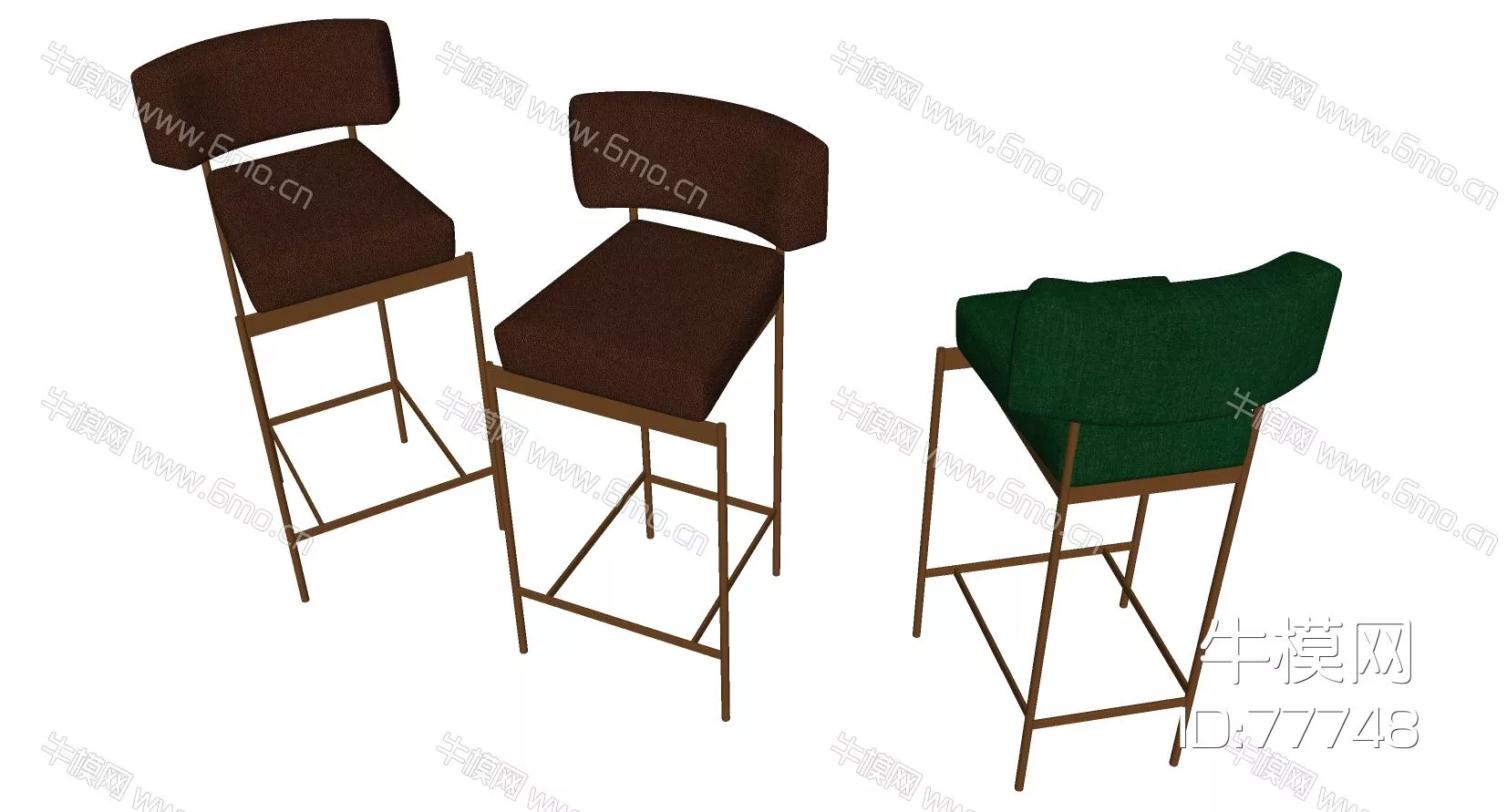 NORDIC BAR CHAIR - SKETCHUP 3D MODEL - ENSCAPE - 77748