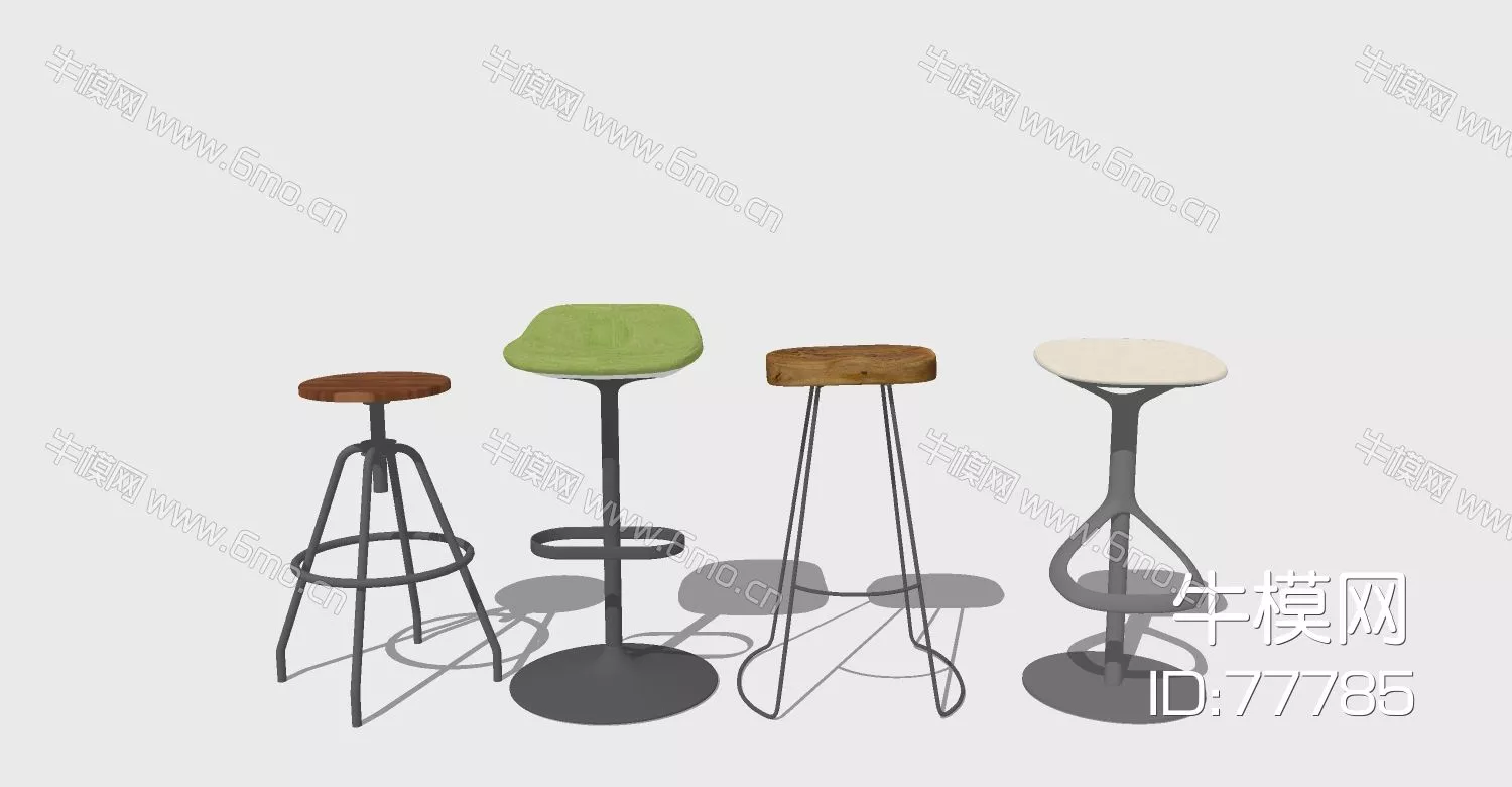 NORDIC BAR CHAIR - SKETCHUP 3D MODEL - ENSCAPE - 77785