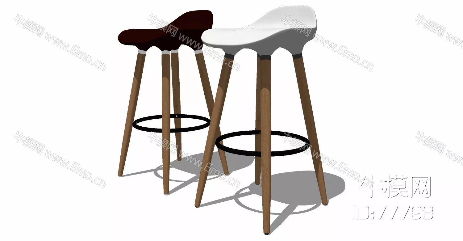 NORDIC BAR CHAIR - SKETCHUP 3D MODEL - ENSCAPE - 77793