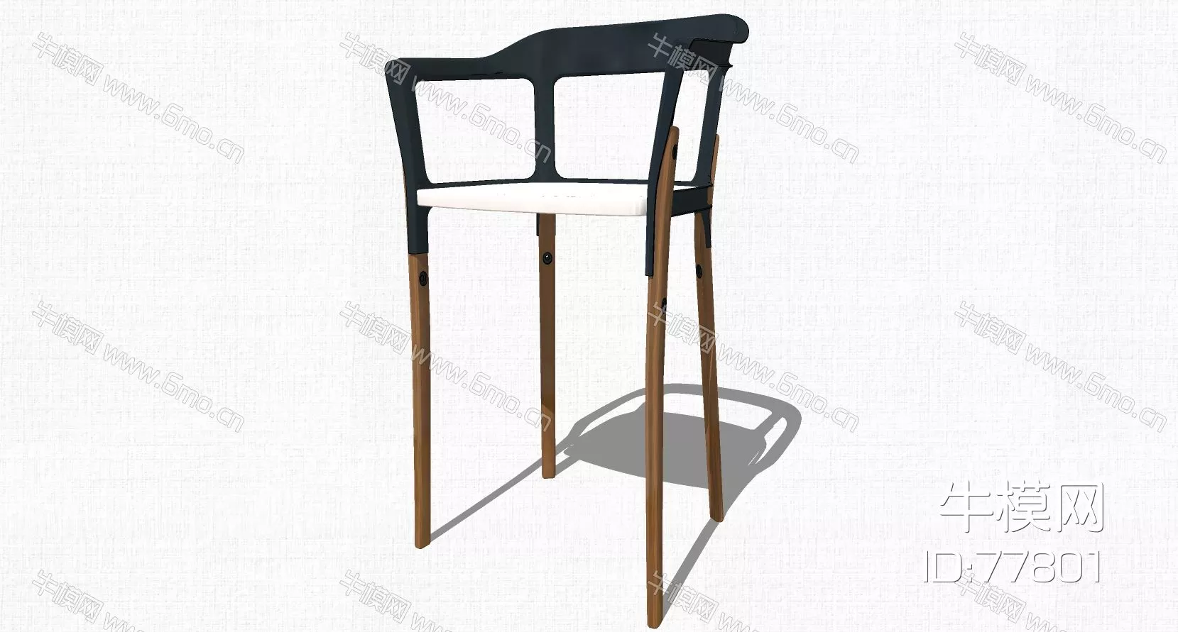 NORDIC BAR CHAIR - SKETCHUP 3D MODEL - ENSCAPE - 77801