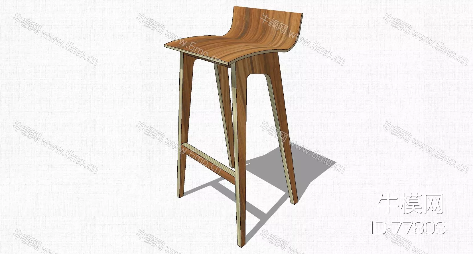 NORDIC BAR CHAIR - SKETCHUP 3D MODEL - ENSCAPE - 77803