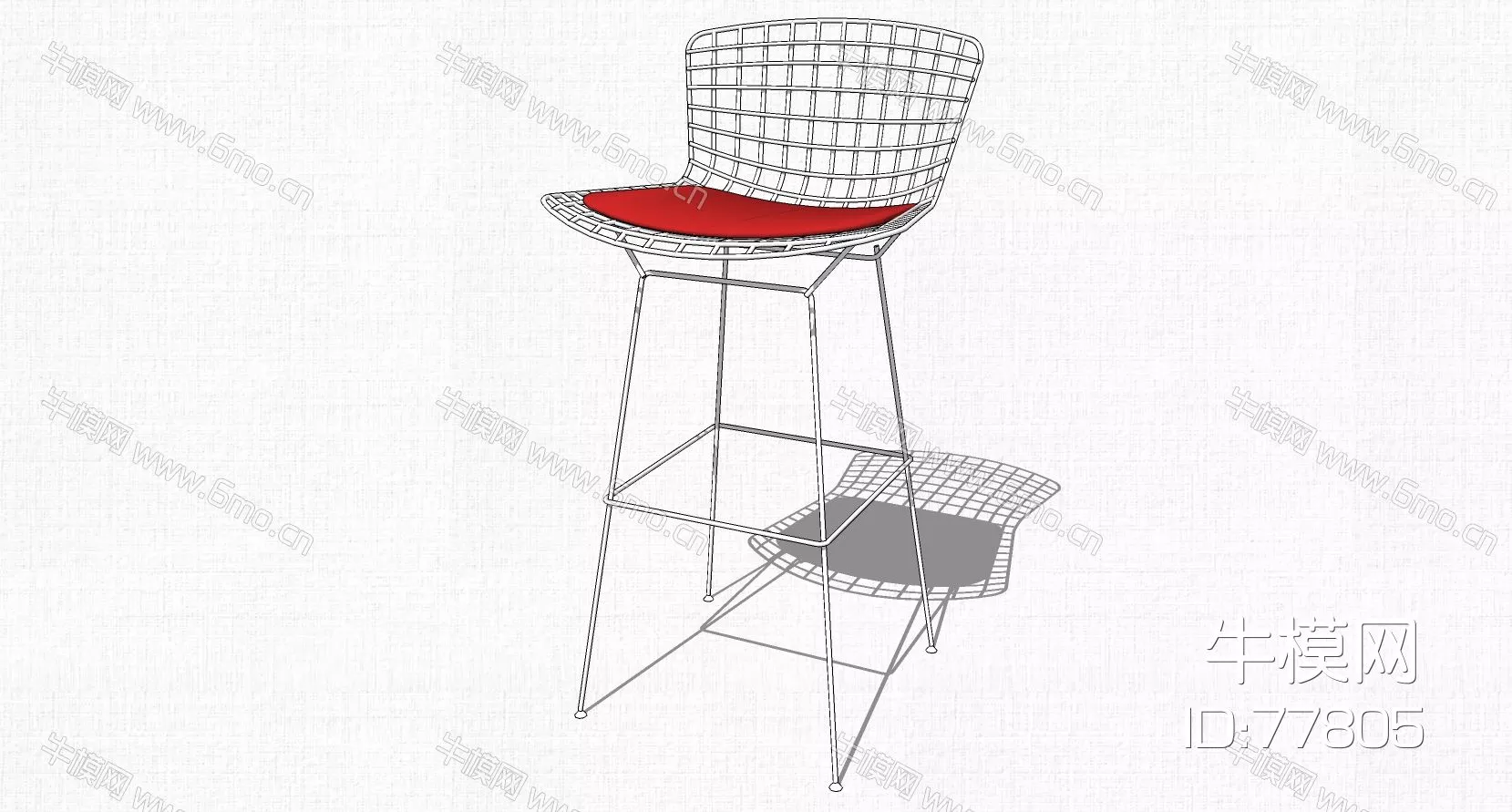 NORDIC BAR CHAIR - SKETCHUP 3D MODEL - ENSCAPE - 77805