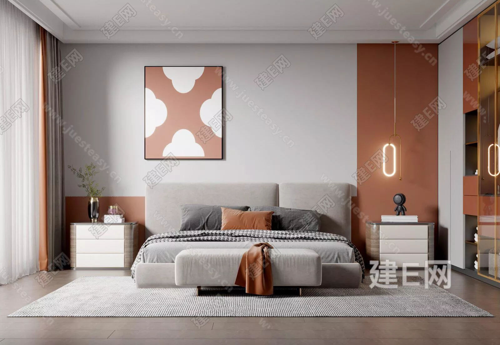 NORDIC BEDROOM - SKETCHUP 3D SCENE - ENSCAPE - 106777871