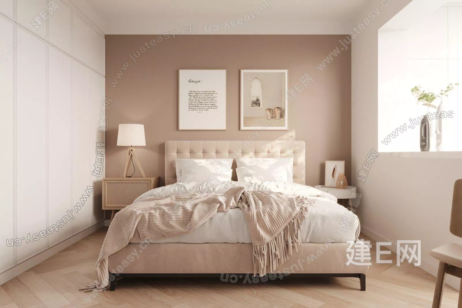 NORDIC BEDROOM - SKETCHUP 3D SCENE - ENSCAPE - 106778024