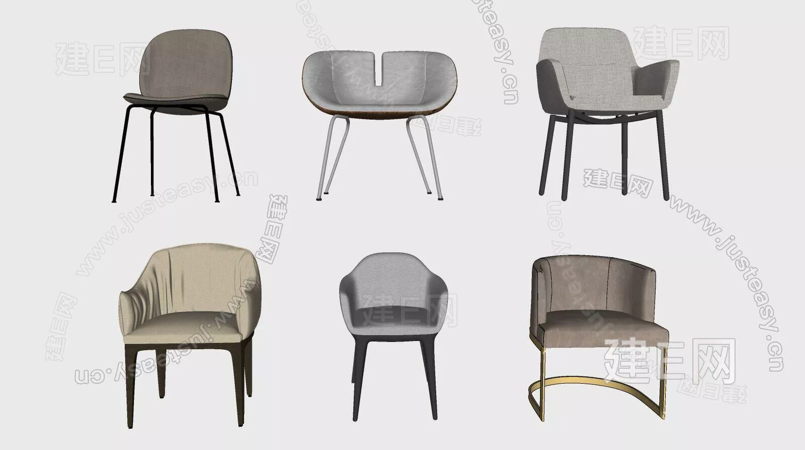 NORDIC CHAIRS - SKETCHUP 3D MODEL - ENSCAPE - 111493442