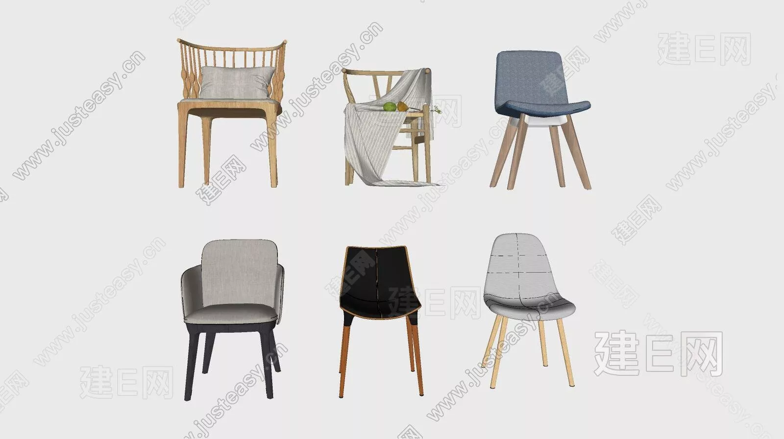 NORDIC CHAIRS - SKETCHUP 3D MODEL - ENSCAPE - 111493458