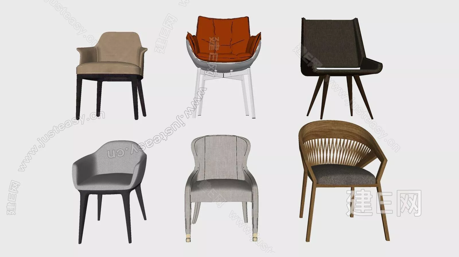 NORDIC CHAIRS - SKETCHUP 3D MODEL - ENSCAPE - 111493490