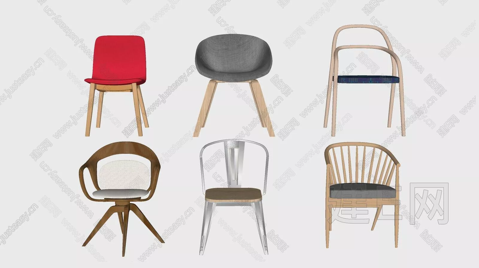 NORDIC CHAIRS - SKETCHUP 3D MODEL - ENSCAPE - 111493506