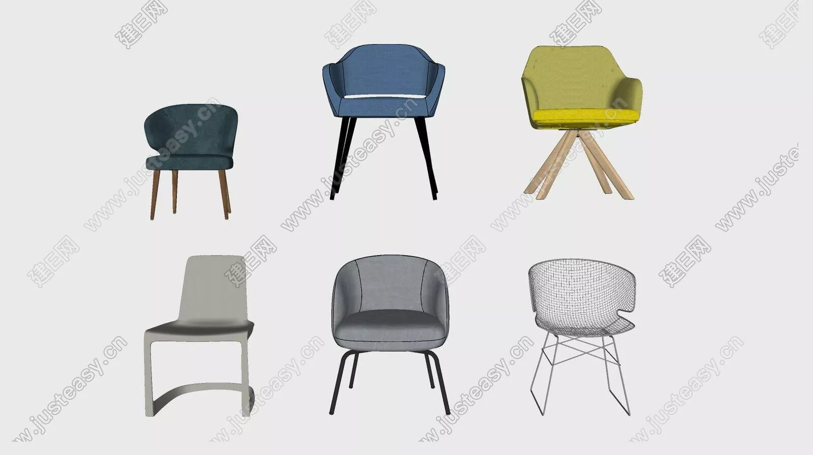 NORDIC CHAIRS - SKETCHUP 3D MODEL - ENSCAPE - 111493541