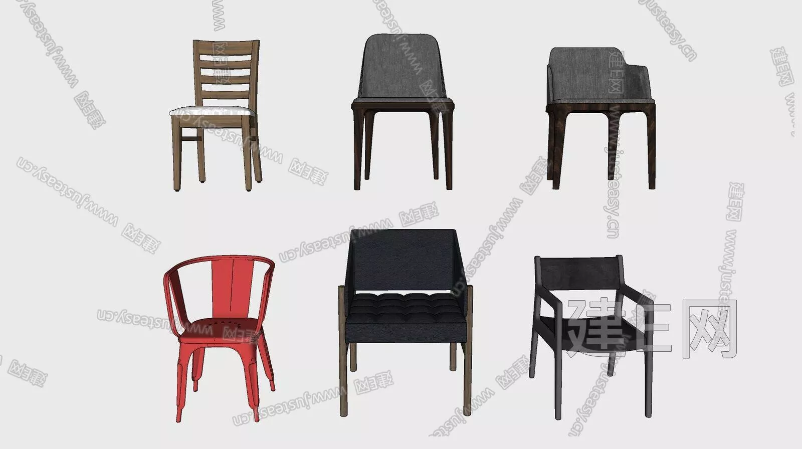 NORDIC CHAIRS - SKETCHUP 3D MODEL - ENSCAPE - 111493556