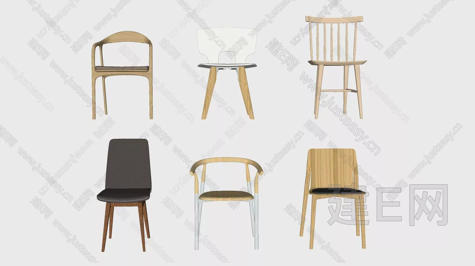 NORDIC CHAIRS - SKETCHUP 3D MODEL - ENSCAPE - 111493570