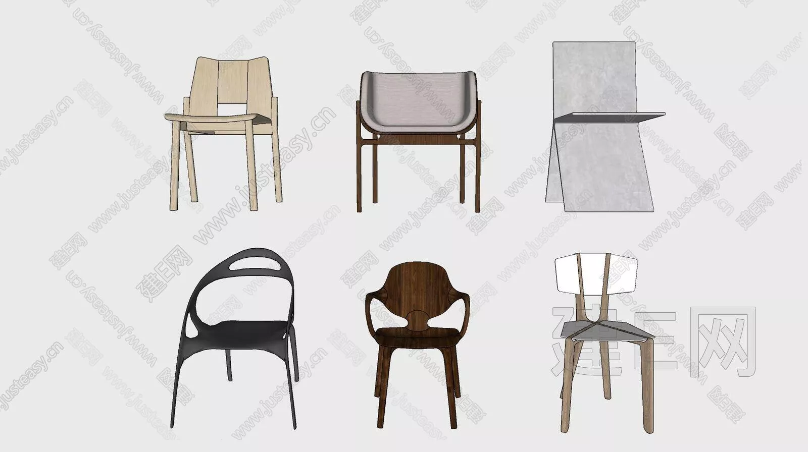 NORDIC CHAIRS - SKETCHUP 3D MODEL - ENSCAPE - 111493573