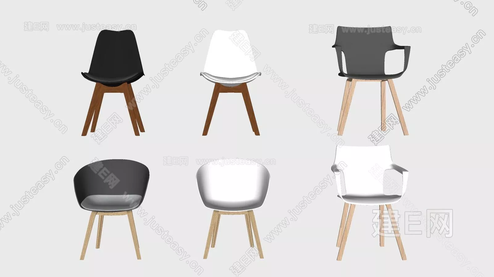 NORDIC CHAIRS - SKETCHUP 3D MODEL - ENSCAPE - ID17325