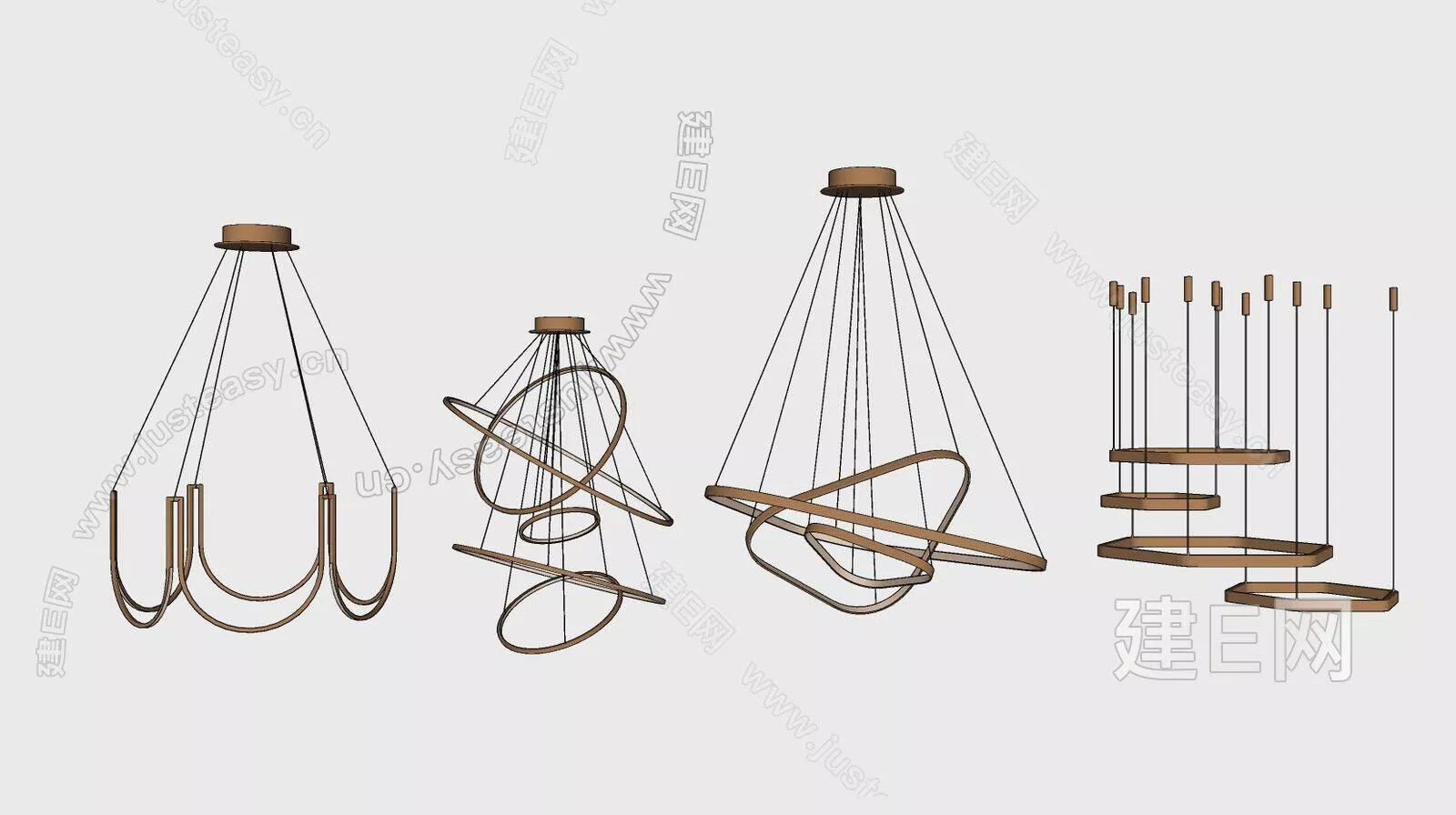 NORDIC CHANDELIER - SKETCHUP 3D MODEL - ENSCAPE - 112476420