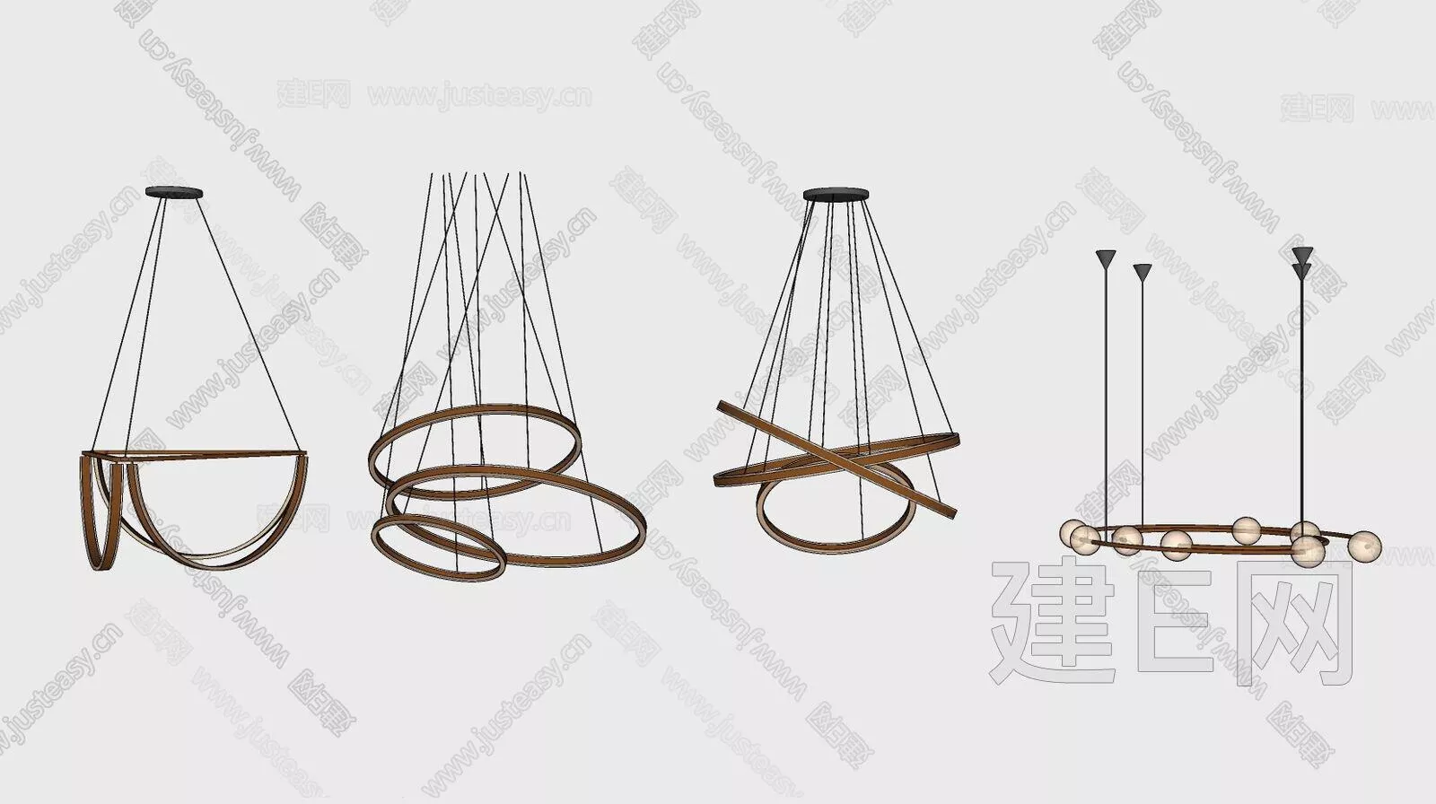 NORDIC CHANDELIER - SKETCHUP 3D MODEL - ENSCAPE - 112476436