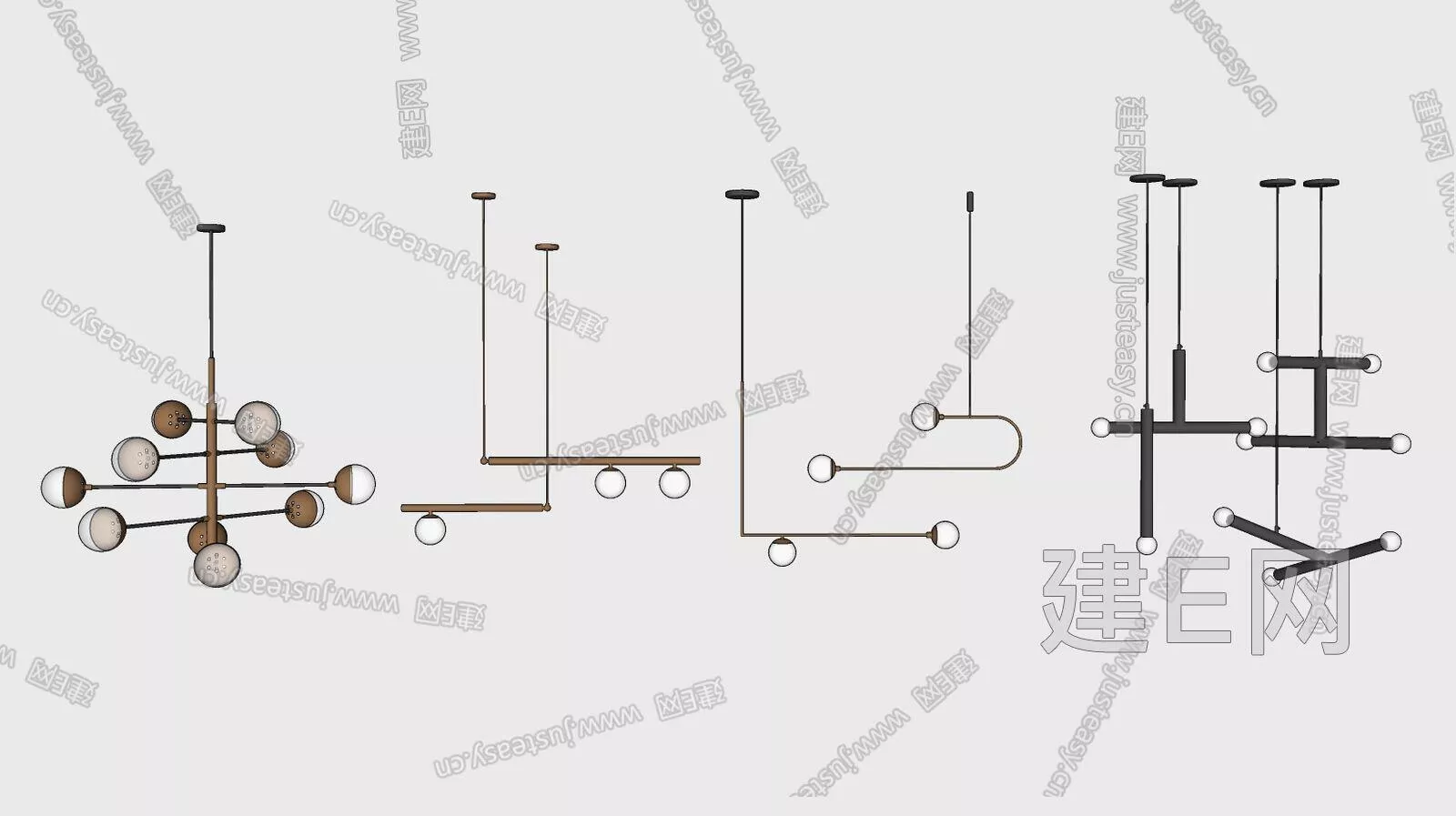 NORDIC CHANDELIER - SKETCHUP 3D MODEL - ENSCAPE - 112476500